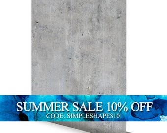 Cement Concrete Peel & Stick Fabric Wallpaper Repositionable