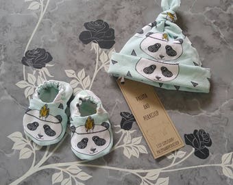Welcome Home Newborn Set - 2pc - Minty Fresh Panda