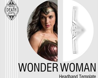 Wonder Woman Headband Template (PDF download)