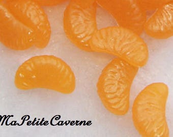 miniature clementine slice polymer resin