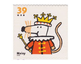 5 Unused US Postage Stamps - 2006 39c Maisy Mouse - Item No. 3990