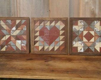 barn quilt block, salvaged wood wall art, salvaged barns boards