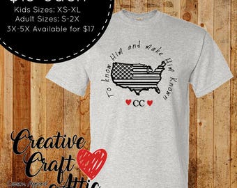 Make Him Known - CC - 100% Cotton Shirt