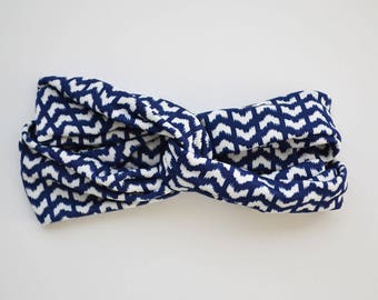 Navy Blue Stretchy Turban Headband