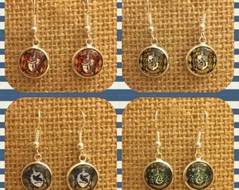 Harry Potter earrings- your choice of house or symbol! 11 styles to choose from!