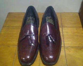 Johnston & Murphy Burgundy Presidents Collection Shoes 9 C/R