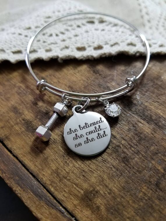 Weight loss jewelry gift for coach gift for trainer she