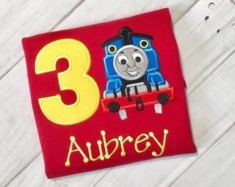 3rd Birthday Train Birthday Shirt Thomas Third Birthday Train 3rd Birthday Boys Birthday Shirt