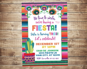 Fiesta Birthday Party Invitation Wording 9