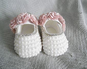 Pearl baby shoes | Etsy