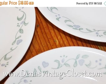 Summer Clearance Sale Vintage Corelle Country Garden Salad Plates and Bread and Butter Dessert Plates Lot of 5 PCS