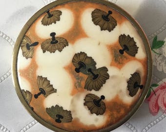 Vintage compact Coty Lalique puffs 1930s powder compact mirror Coty air-spun compact Art Deco compact Coty compact Leon Bakst 1940s compact