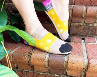 Pencil Canvas Shoes - Back to School Shoes - Teacher TOMS Shoes - Colorful Pencil Shoes - Teacher Gift - Teacher Appreciation
