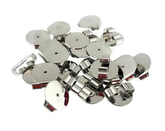 25 Bolo Slide, Silver Nickel, Bolo Tie Slider Backs, Slide necklace, Silver Slider, Jewelry supplies, Bolo Tie Finding