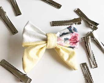 Baby Girl Vintage Laura Ashley Bow Clip