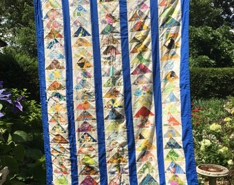 Vintage flying geese quilt