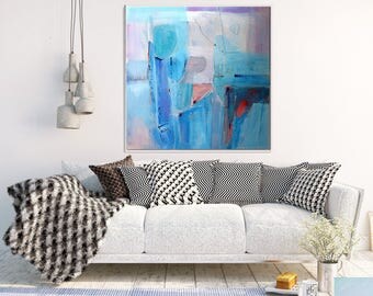 Blue Abstract, Original Painting, Abstract Painting, Abstract Canvas Painting, Modern Art, Contemporary Art, Minimalist art