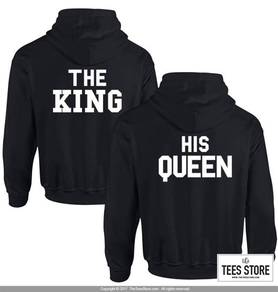 King & Queen Hoodie Set Couple Hoodies Wedding Hoodies