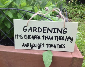 Funny garden sign | Etsy