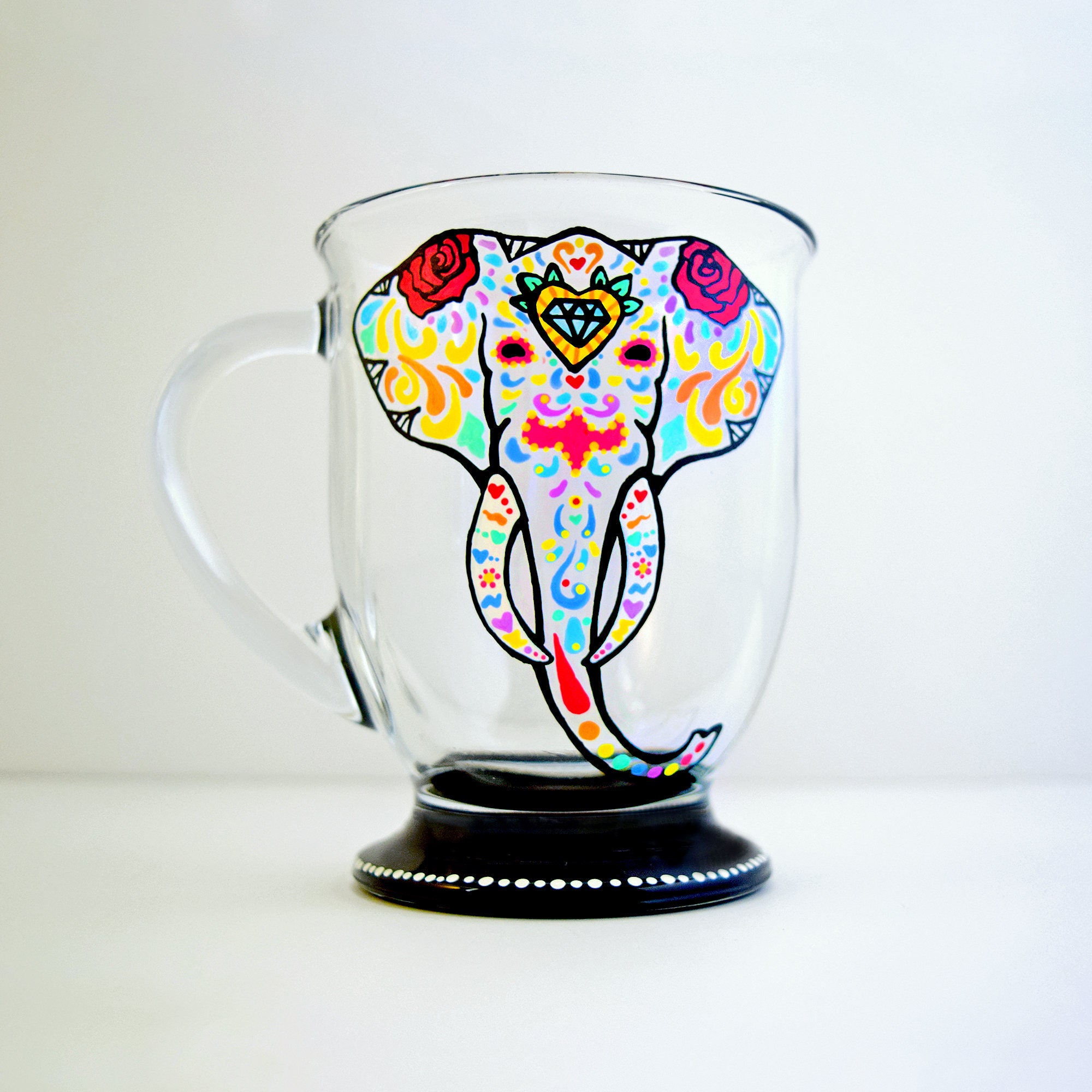Elephant Mug Elephant Coffee Cup Elephant Tea Glass