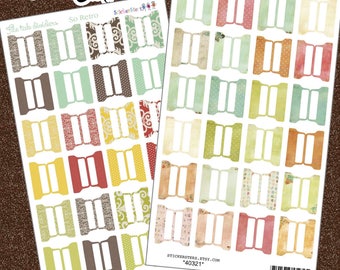 File Tab So Retro Adhesive Blank Planner Dividers | Planner Tabs | Custom Dividers | Monthly Planner | Custom Divider Tabs