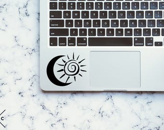 Sun and Moon Decal - Vinyl Decal - Laptop Decal - Macbook Decal - Girly Decal - Laptop Sticker - Car Decal - Vinyl Stickers - Window Decal
