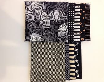 Black Scrap Fabric collection