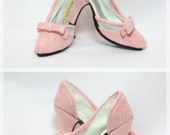 BJD D'Orsay Court Bow-knot High-heels For SD10 / SD13 / SDGr / SD16 / DD girl's doll shoes