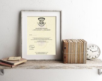 Harry Potter Personalized Hogwarts Acceptance Letter Art Print