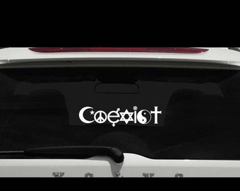 The ORIGINAL Eat A Dick Atheist Coexist parody Removable