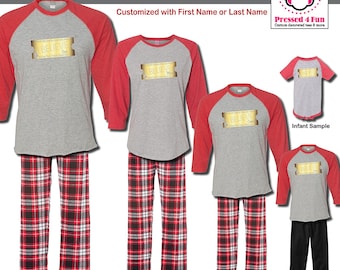 Holiday Pajamas & Youth Loungewear Express Train Ticket Design | Family Matching Christmas Pajamas | Christmas Pajamas | Polar Express PJs