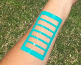 Rectangle Makeup Swatch Stencil Stickers Perfect for Lipsense
