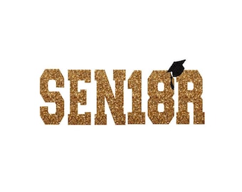 Senior 2018, Class of 2018, Senior Class of 2018 Iron On Letters, Senior School Spirit, Senior Shirts 2018, 2018 Class Shirt