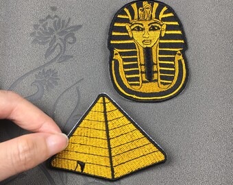 pyramid patch golden patch through Egypt pharaoh applique T shirt patch patch erbroidered patch iron on patches iron on patch sew on patch