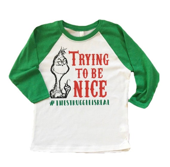 Download The Grinch/ Naughty/ Nice RAGLAN/ Toddler/Youth/Adult