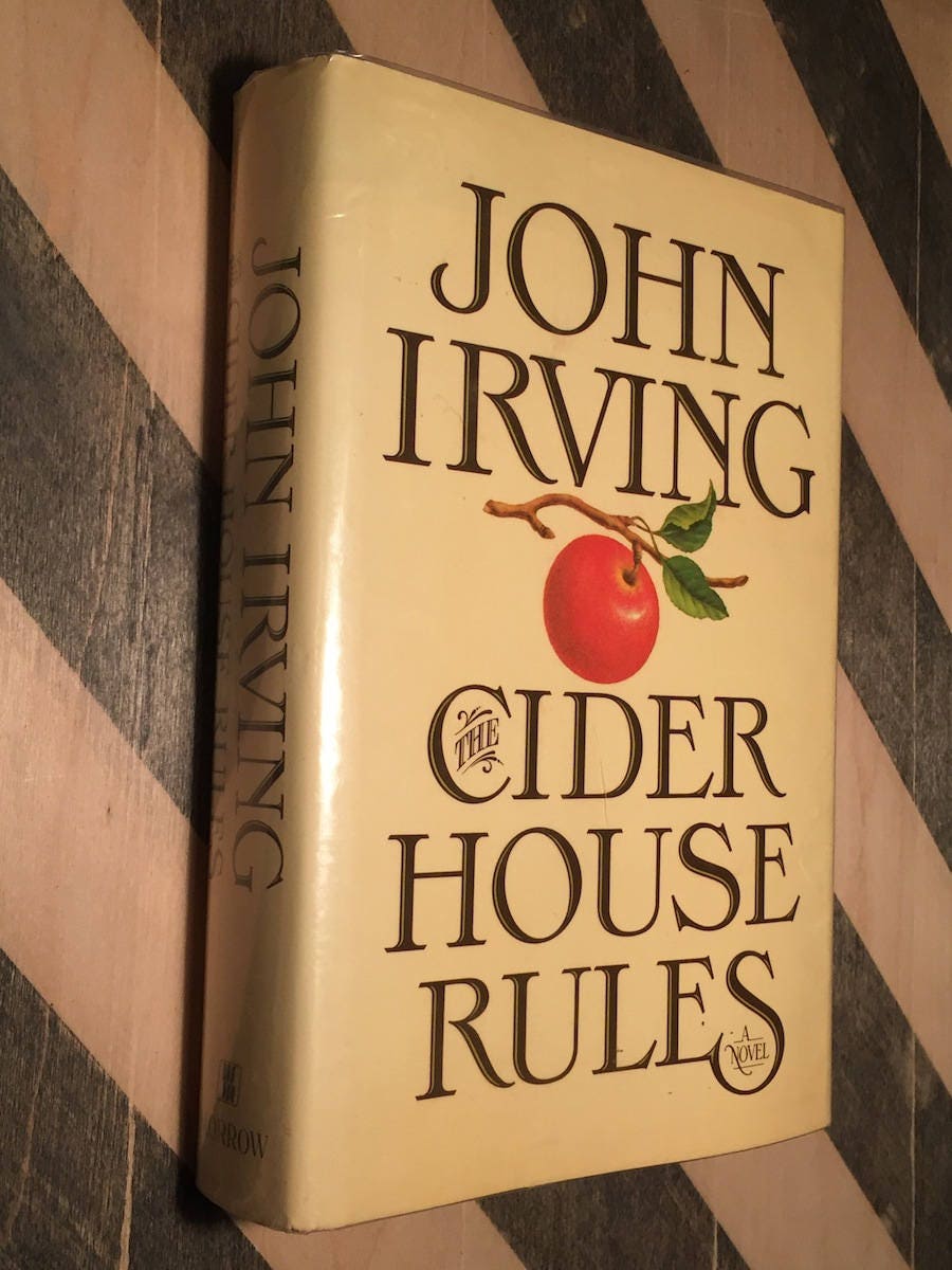 The Cider House Rules By John Irving (1985) Hardcover Book