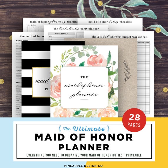 MAID OF HONOR PLANNER SET --------------------------------------------------------------------------------------------------------- • FOR A LIMITED TIME: GET TH