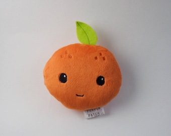 orange fruit plush toy