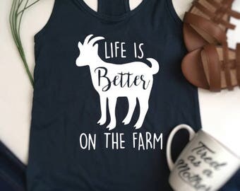 GOAT FARM shirt, Jesus cattle, ladies farm shirt, funny animal shirt, animal lover shirt, cat mom, farmlife shirt, farm life, farming shirt