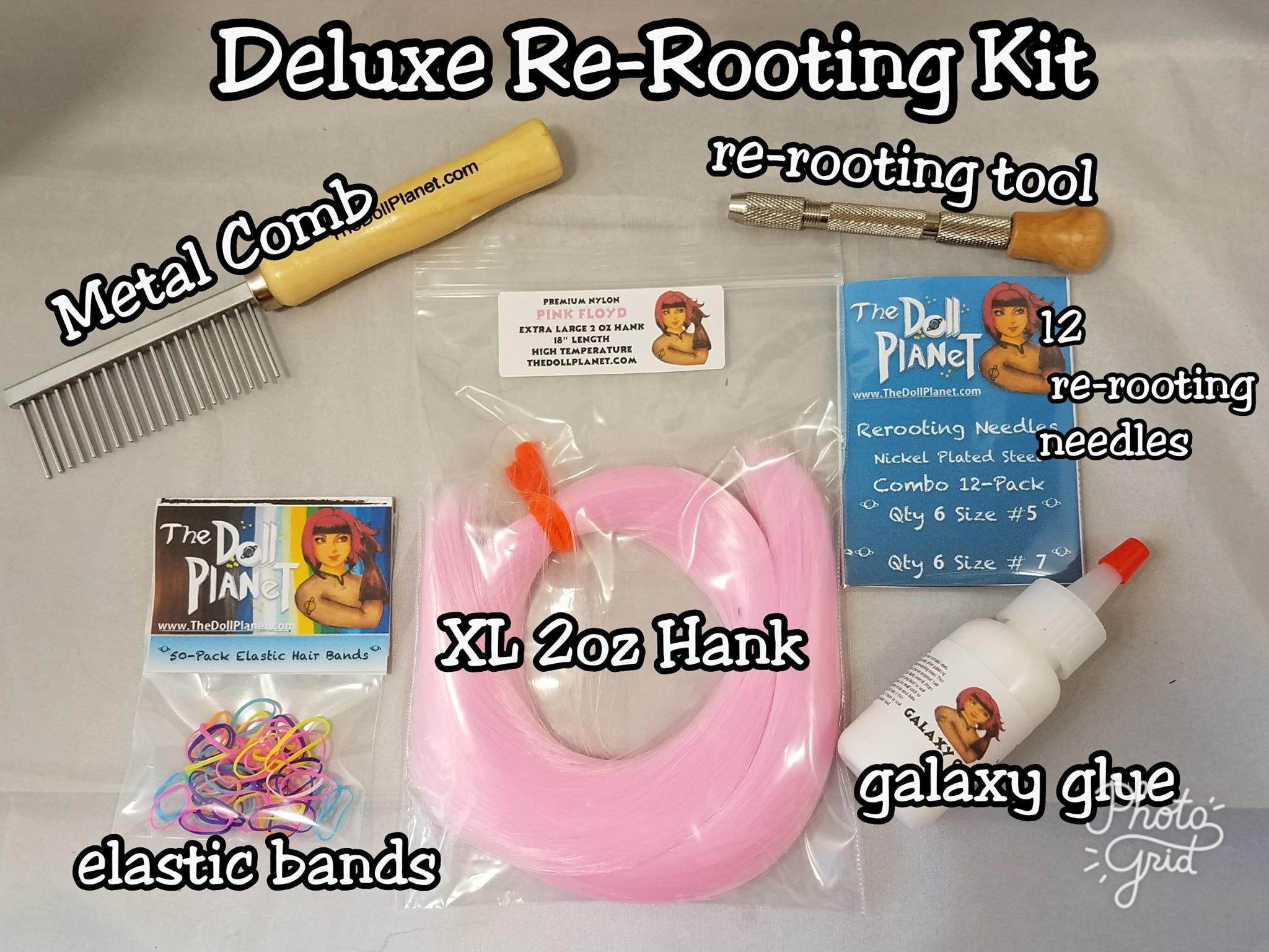 reborn doll hair rooting tool kit