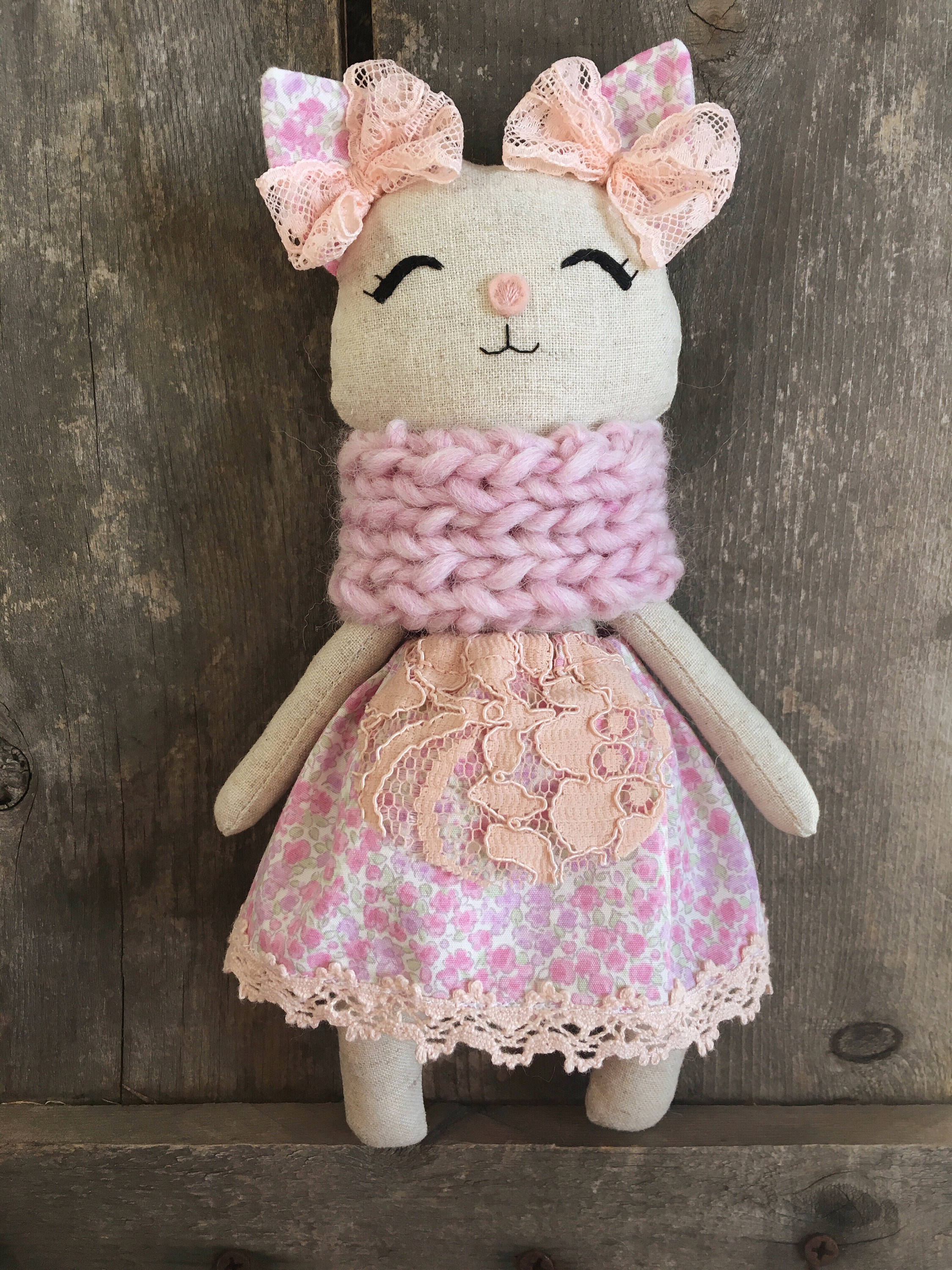 Cat Doll Handmade Cat Doll Handmade Kitty Plush Kitty