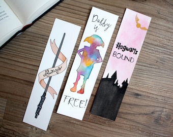 Watercolor bookmark | Etsy