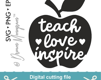 Free Free 119 Teacher Svg Teach Love Inspire SVG PNG EPS DXF File