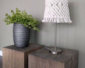 Macrame Lampshade/macrame lamp complete
