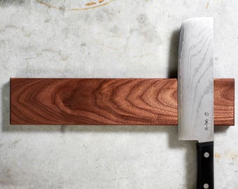 Magnetic Knife Rack - New England Black Walnut, Rare Earth Magnets, Multiple Sizes Available