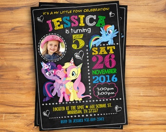 My Little Pony Invitation, My Little Pony Bithday Invitation, My Little Pony Birthday, My Little Pony Party, My Little Pony Invite, DIGITAL