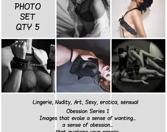 OBSESSION PHOTO series 1 - erotic lingerie nudity art sexy photography erotica sensual female woman - instant download high resolution shots