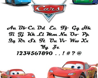 disney cars letters etsy