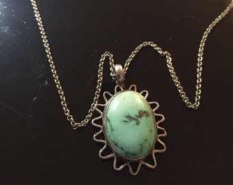 Vintage Southwest Style Turquoise Necklace 2104