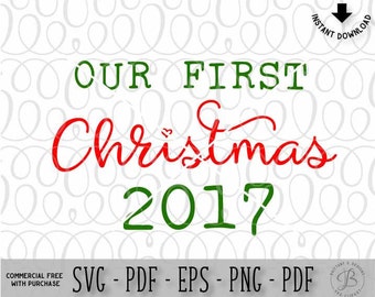 Download Our first christmas svg | Etsy
